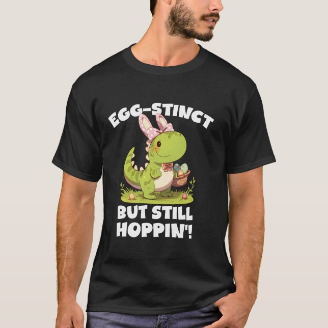T-shirt Oreilles de lapin dinosaure mignonnes et distincte (Devant)