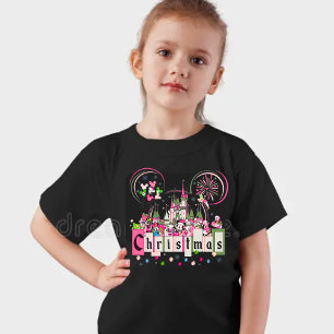 T-shirt Oreilles de Mickey Mouse, Château et Personnages D