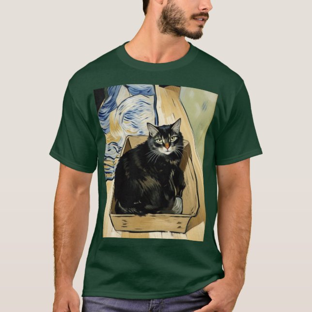 T-shirt Oreo Le Chat Maine Coon Actif (Devant)