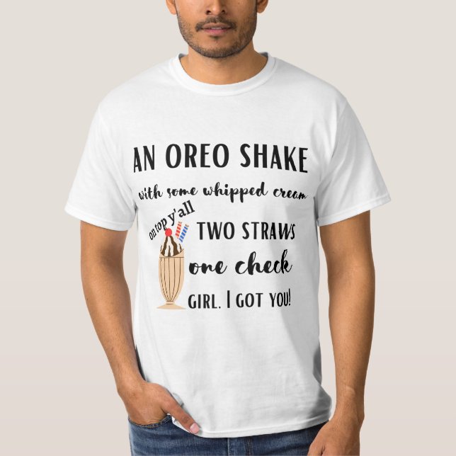 T-shirt Oreo Shake (Devant)