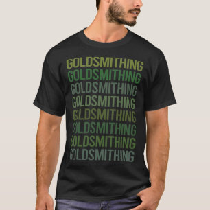 T-shirt Orfèvrerie Texte Vert Orfèvre