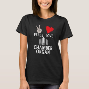 T-shirt Organe de chambre Instrument de musique Orgue Pipe