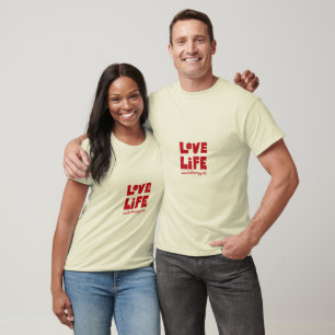 T-shirt organique de la vie d'amour