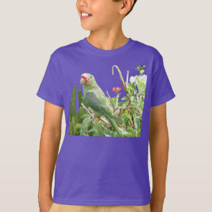 T-shirt organique vert d'oiseau de Lorikeet