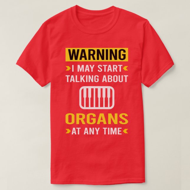 T-shirt Organisateur d'avertissement (Design devant)