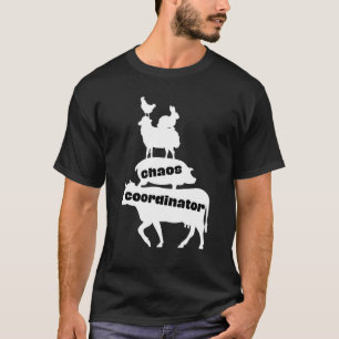 T-shirt Organisateur de chaos Spectacle de bétail Vache Po