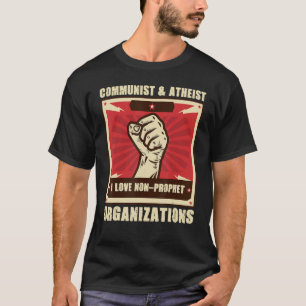 T-shirt Organisations Communistes Athées Je N'Aime Pas Les