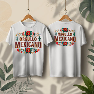 T-shirt Orgullo Mexicano Design, Mois du patrimoine hispan