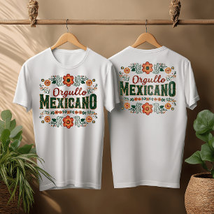 T-shirt Orgullo Mexicano Design, Mois du patrimoine hispan