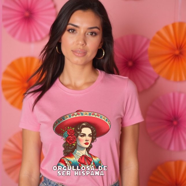 T-shirt Orgullosa de ser Hispana Patrimoine hispanique Esp (Orgullosa de ser Hispana Hispanic Heritage Spanish T-Shirt)