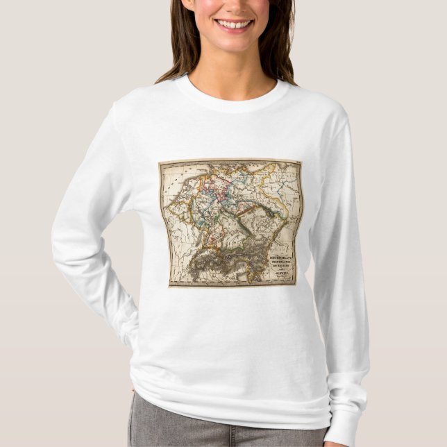 T-shirt Oriental - carte européenne (Devant)