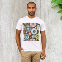 T-shirt Oriental Floral Pattern Homme