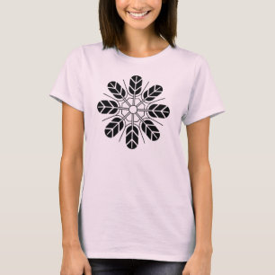T-shirt Oriental Noir Rose Japon Inoue Mon Vector Art