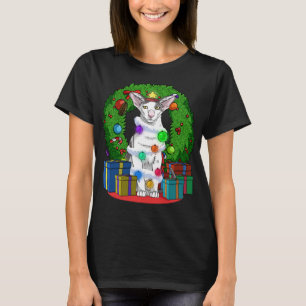 T-shirt Oriental Shorthair Chat Noël Arbre Sa Noël