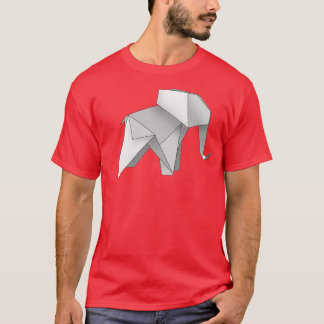 T-shirt origami a fait un petit éléphant