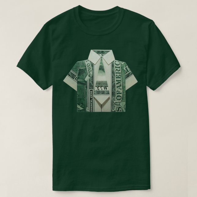T-shirt Origami Cash Money Dollar Business Ceo Texture Bo (Design devant)