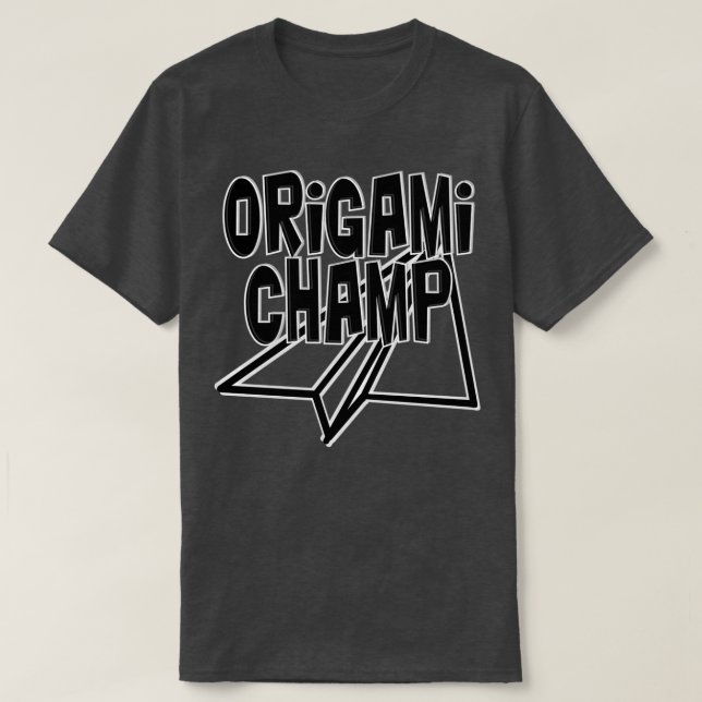 T-shirt Origami Champ (Design devant)