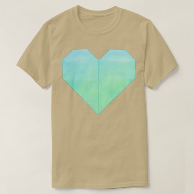 T-shirt Origami Coeur 9 (Design devant)