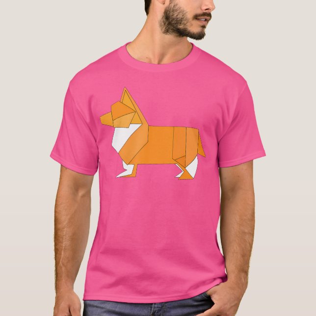 T-shirt Origami Corgi (Devant)