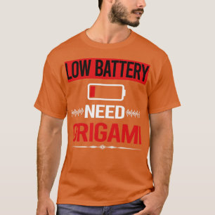 T-shirt Origami de batterie faible