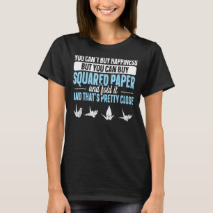 T-shirt Origami de grue en papier japonais pour une grue e