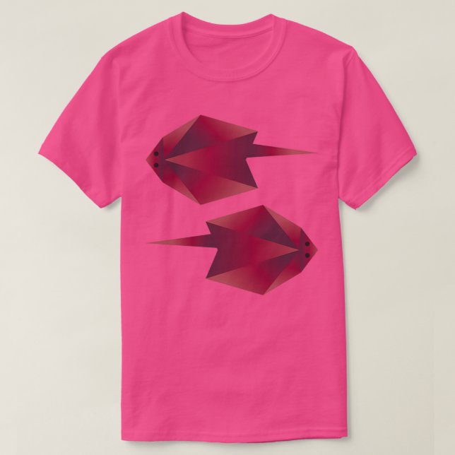 T-shirt Origami de poisson de Stingray (Design devant)