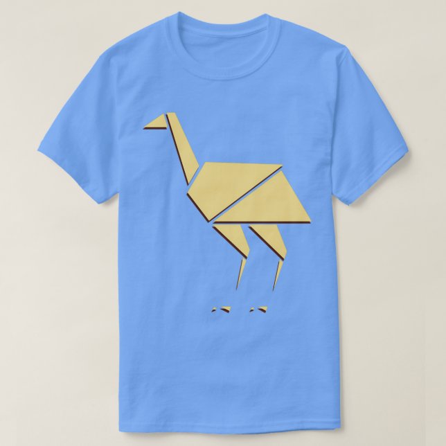 T-shirt Origami d'oiseaux 6 (Design devant)