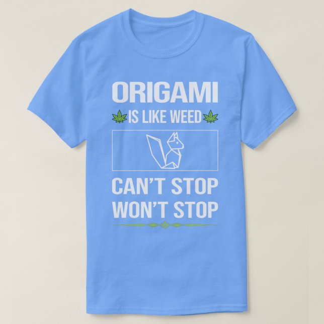 T-shirt Origami drôle Cant Stop (Design devant)