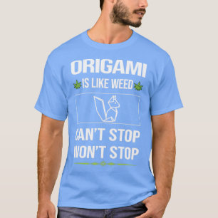 T-shirt Origami drôle Cant Stop