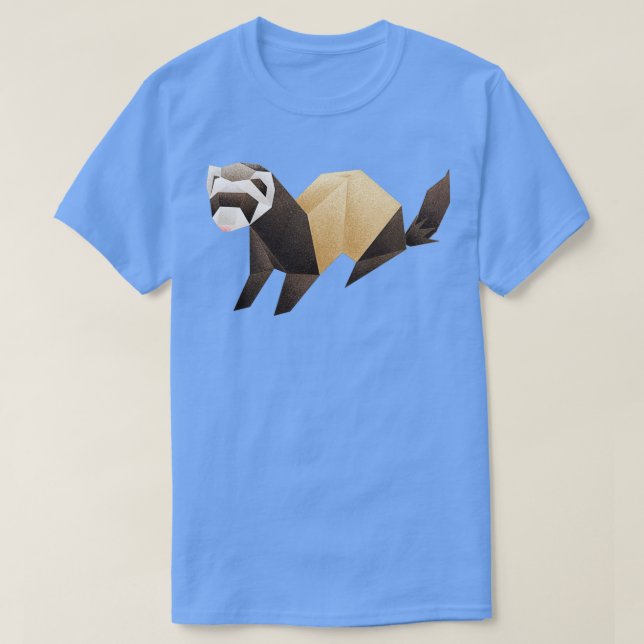 T-shirt Origami Ferret (Design devant)