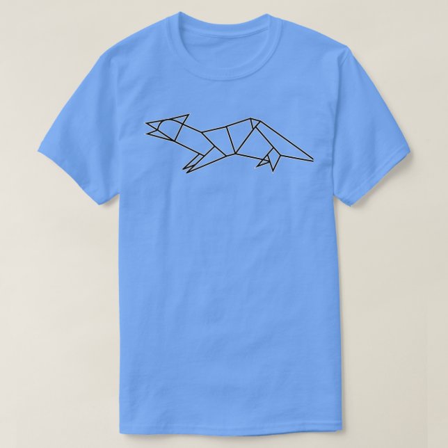 T-shirt Origami Ferret 1 (Design devant)