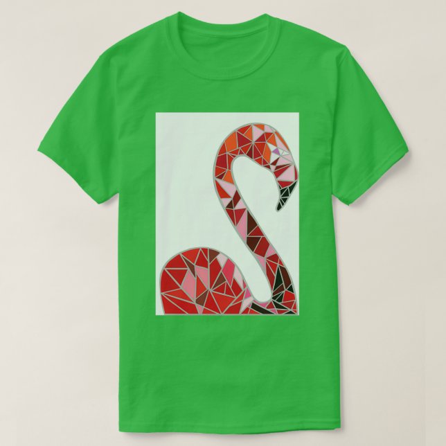T-shirt origami flamand 6 (Design devant)