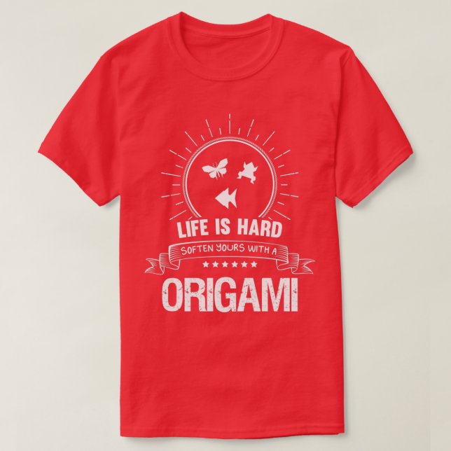 T-shirt Origami Funny Design Pour Cadeau 6 (Design devant)