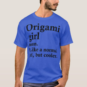 T-shirt Origami Girl Funny Japonaise Définition d'art