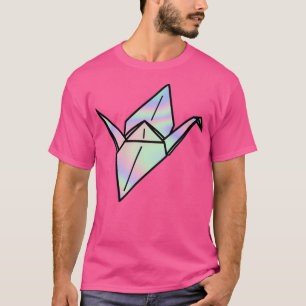 T-shirt origami holographique