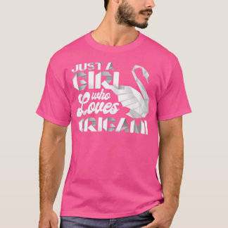 T-shirt Origami Master Femmes Filles Papier Cadeau Swan Or