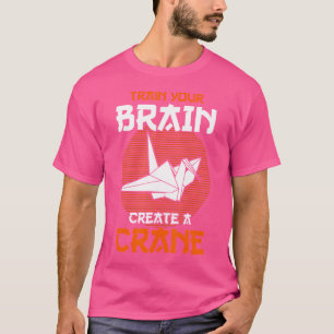 T-shirt Origami Master Train Votre Cerveau Créer Une Grue 