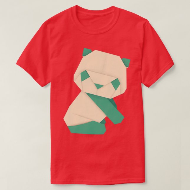 T-shirt Origami Panda 10 (Design devant)