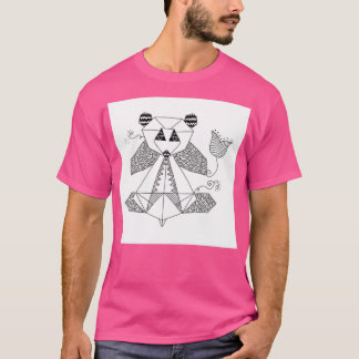T-shirt origami panda 2