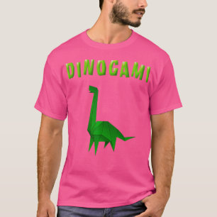 T-shirt Origami Papier Dinosaure Dinosaure Brontosaurus Br