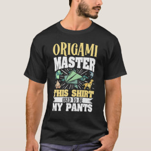T-shirt Origami Papier principal Papier pliant Grue d'arti