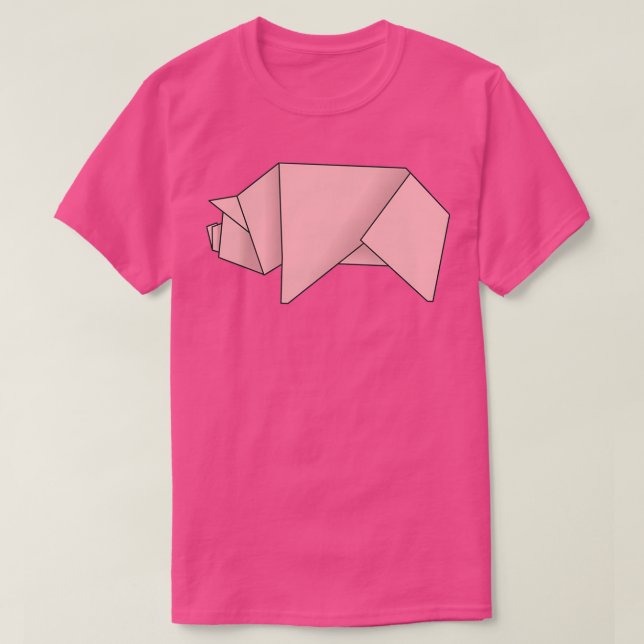 T-shirt Origami Piggy (Design devant)