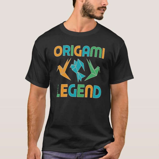 T-shirt Origami Quote Origami Legend (Devant)