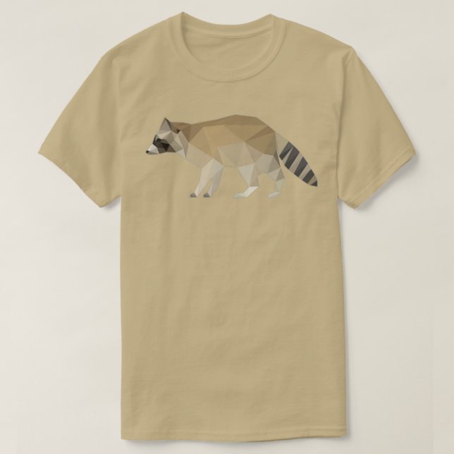 T-shirt Origami Raccoon (Design devant)