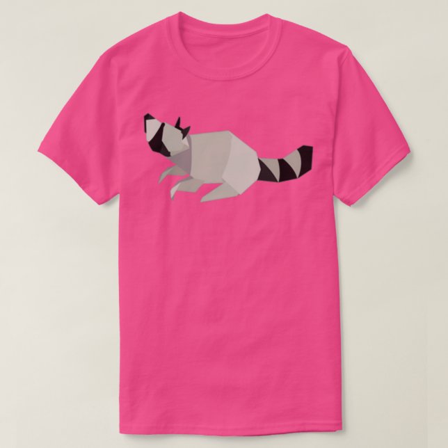 T-shirt Origami Raccoon 1 (Design devant)