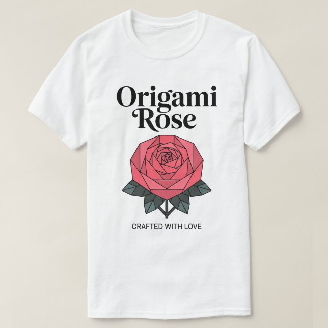 T-shirt Origami Rose Tee (Design devant)