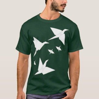 T-shirt Origami Vols bleu clair