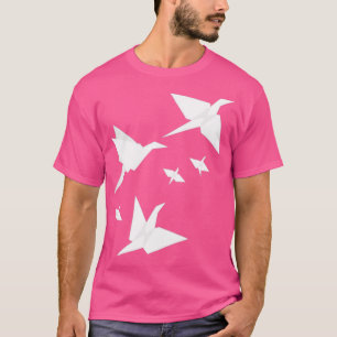 T-shirt Origami Vols Rouge