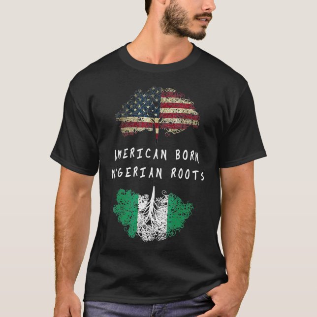 T-shirt Originaire du Nigeria d'origine américaine (Devant)