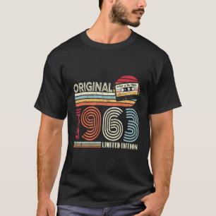 T-shirt Original 1963 Anniversaire Guitare Musiciens Casse